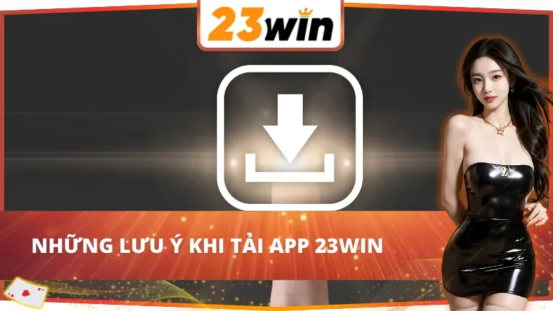 Những lưu ý khi áp dụng cách tải app 23Win