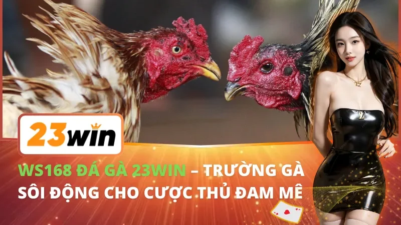 WS168 Đá Gà – Trường Gà Sôi Động Riêng Cho AE Cược Thủ 23WIN 2 WS168 Đá Gà